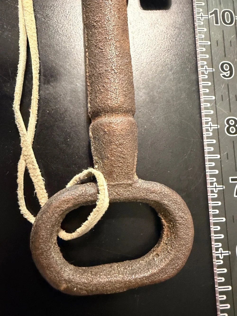 Antique Collectable Forged Cast Iron Solid Core Jailers Key